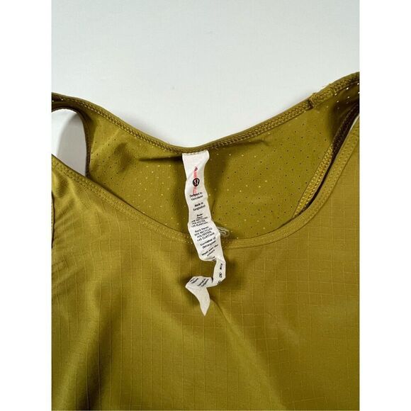 Lululemon Lightweight Stretch Reflect Running Tank Top Auric Gold Size 6 W1DHIS - Picture 5 of 9